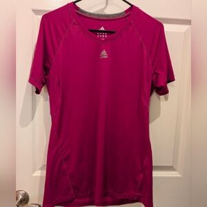 Adidas Fuchsia Performance Tee